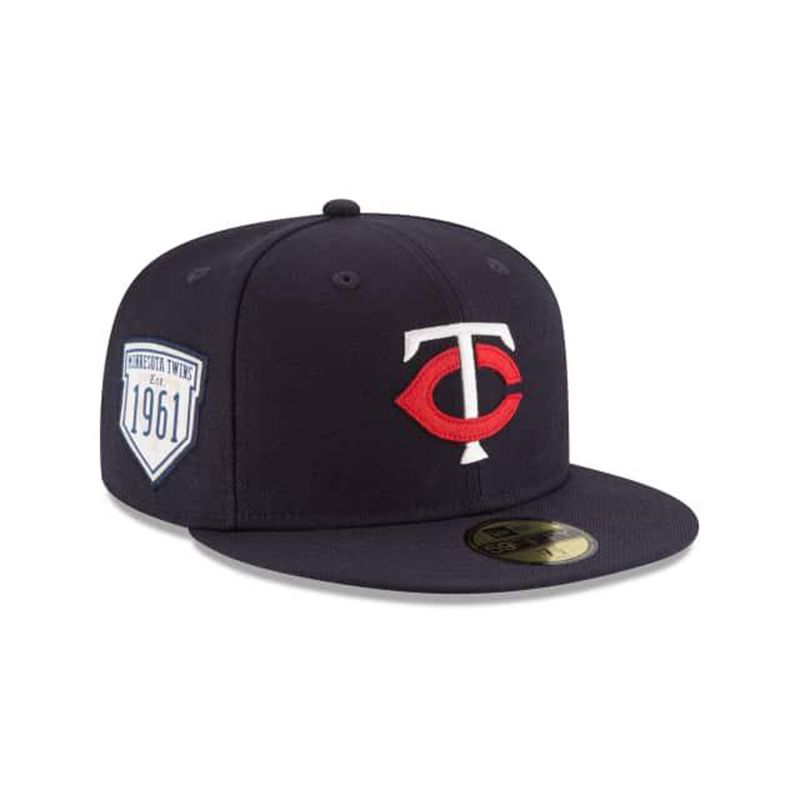 MLB Minnesota Twins Inaugural Season 59Fifty Fitted (VBC1232) - Blue New Era Caps